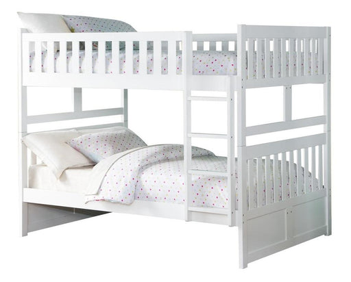 Galen Full/Full Bunk Bed in White B2053FFW-1 - Big's Furniture (NV) - Multi Location