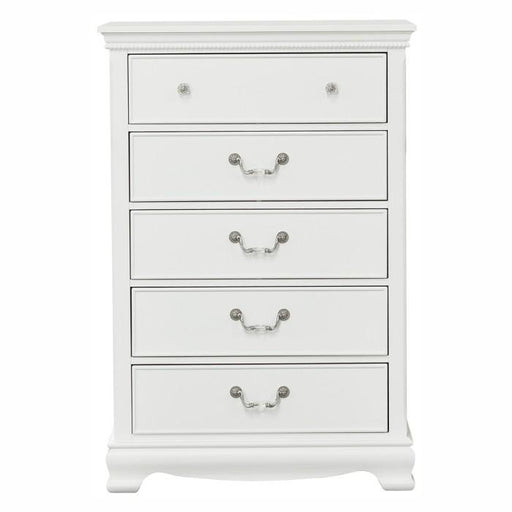 Lucida 5 Drawer Chest in White 2039W-9 - Big's Furniture (NV) - Multi Location