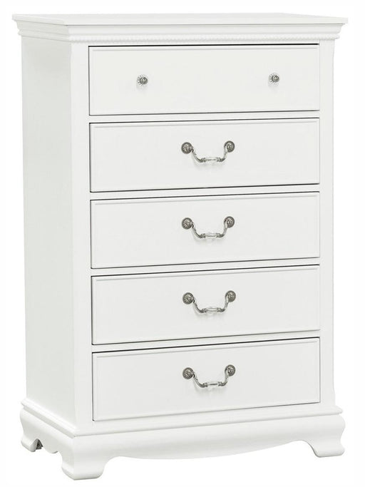 Lucida 5 Drawer Chest in White 2039W-9 - Big's Furniture (NV) - Multi Location