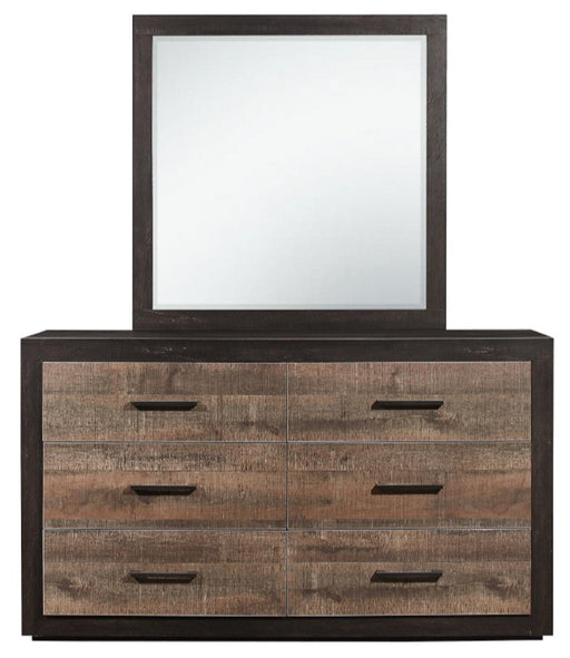 Miter Dresser in Rustin Mahogany & Dark Ebony 1762-5 - Big's Furniture (NV) - Multi Location