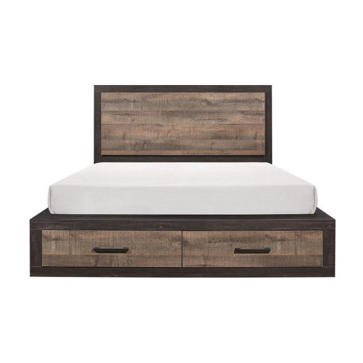 Miter (3)California King Platform Bed with Footboard Storage - Big's Furniture (NV) - Multi Location