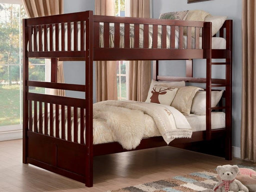 Rowe Full/Full Bunk Bed in Dark Cherry B2013FFDC-1 - Big's Furniture (NV) - Multi Location