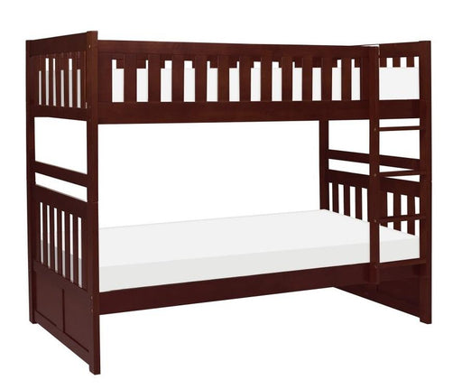Rowe Twin/Twin Bunk Bed in Dark Cherry B2013DC-1 - Big's Furniture (NV) - Multi Location