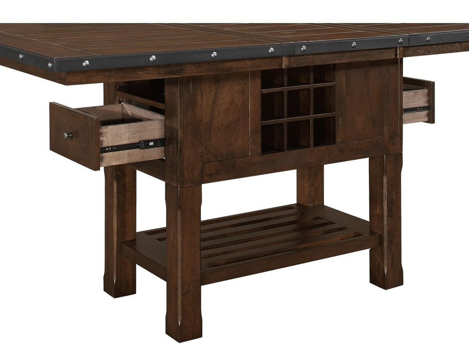 Schleiger Counter Height Dining Table in Dark Brown 5400-36XL - Big's Furniture (NV) - Multi Location