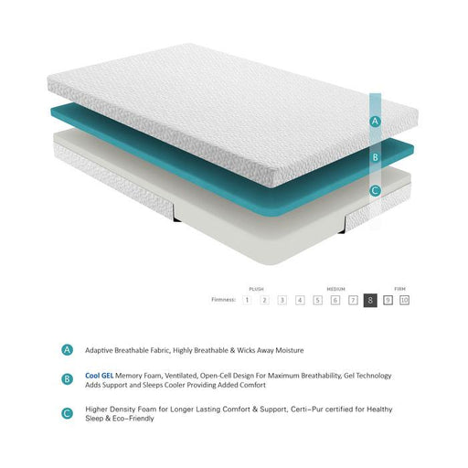 MT-G06T - 6" Twin Gel-Infused Memory Foam Mattress - Big's Furniture (NV) - Multi Location