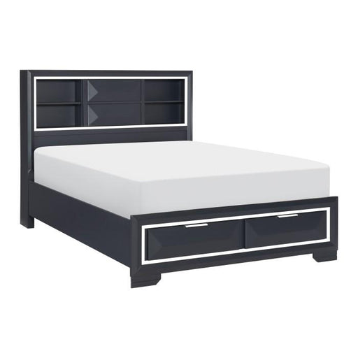 Rosemont (3) Queen Platform Bed with Footboard Storage - Big's Furniture (NV) - Multi Location