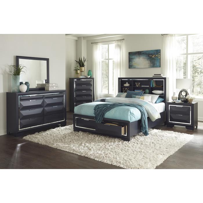 Rosemont (3) California King Platform Bed with Footboard Storage - Big's Furniture (NV) - Multi Location
