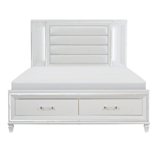 Tamsin (3) Queen Platform Bed with LED Lighting and Footboard Storage - Big's Furniture (NV) - Multi Location