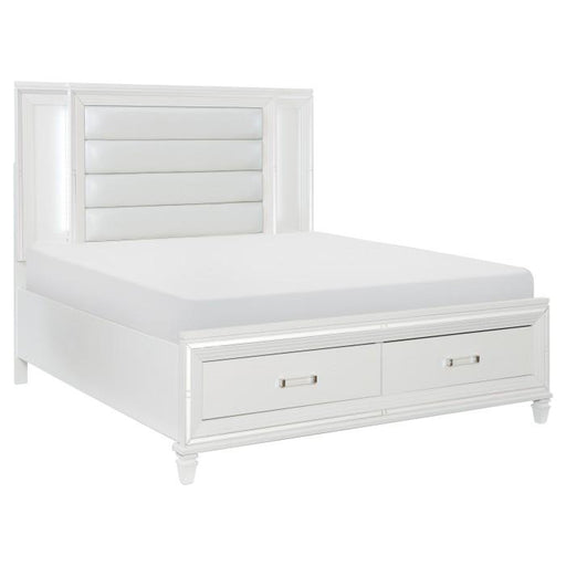 Tamsin (3) Queen Platform Bed with LED Lighting and Footboard Storage - Big's Furniture (NV) - Multi Location