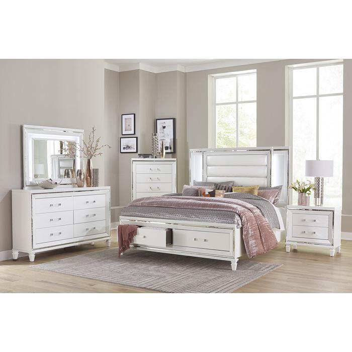 Tamsin (3) Queen Platform Bed with LED Lighting and Footboard Storage - Big's Furniture (NV) - Multi Location