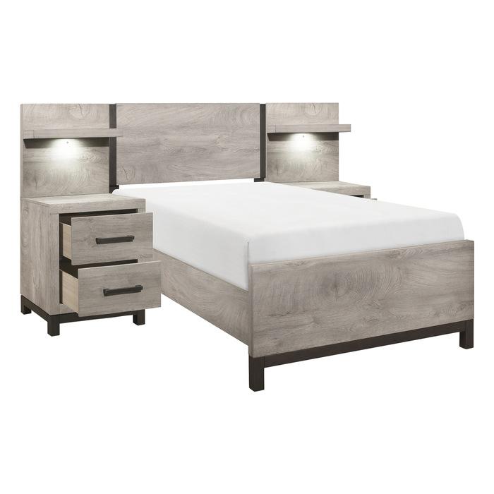Zephyr 5pc Set Twin Wall Bed (TB+2NS+2NS-P) - Big's Furniture (NV) - Multi Location