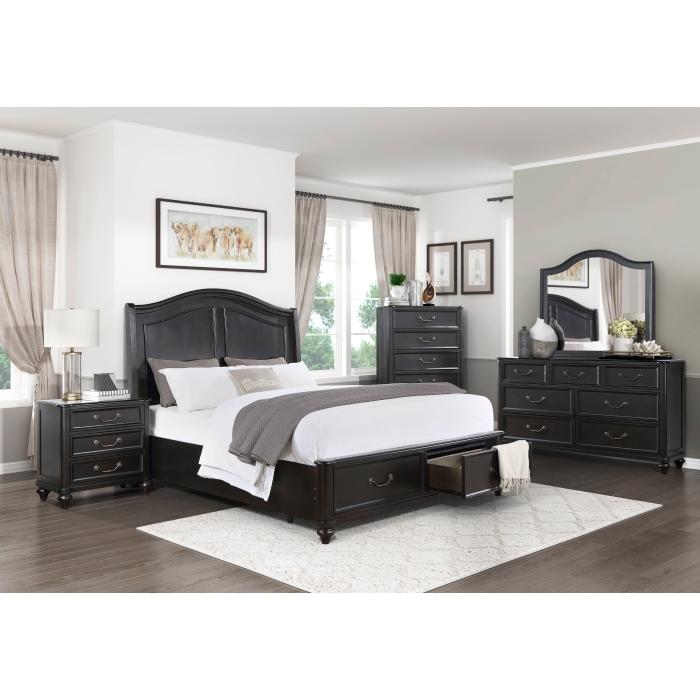 Herman (3) California King Platform Bed with Footboard Storage - Big's Furniture (NV) - Multi Location
