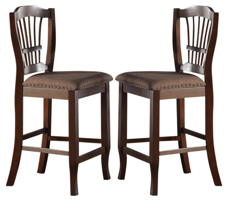 New Classic Bixby Counter Chair in Espresso (Set of 2) - Big's Furniture (NV) - Multi Location