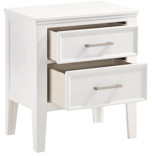 New Classic Furniture Andover 2 Drawer Nightstand in White - Big's Furniture (NV) - Multi Location