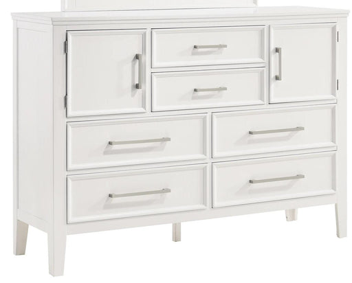 New Classic Furniture Andover 6 Drawer Dresser in White - Big's Furniture (NV) - Multi Location
