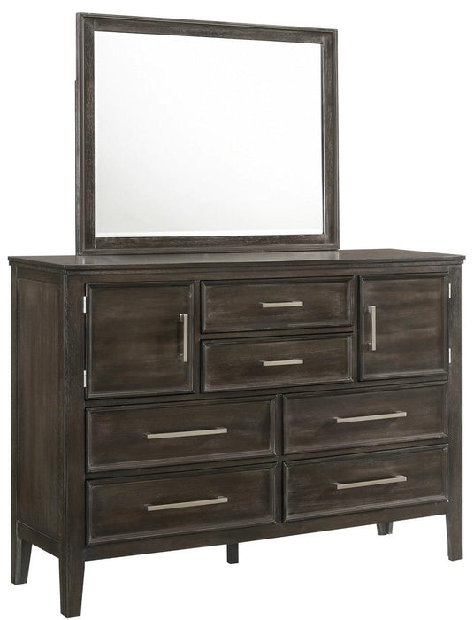New Classic Furniture Andover Mirror in Nutmeg - Big's Furniture (NV) - Multi Location
