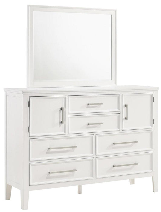 New Classic Furniture Andover Mirror in White - Big's Furniture (NV) - Multi Location