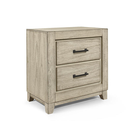 New Classic Furniture Ashland 2 Drawer Nightstand in Rustic White - Big's Furniture (NV) - Multi Location