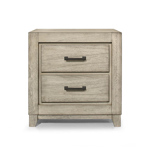 New Classic Furniture Ashland 2 Drawer Nightstand in Rustic White - Big's Furniture (NV) - Multi Location