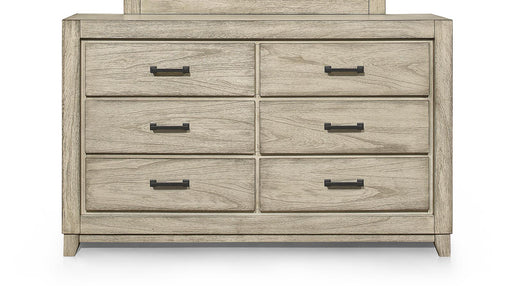 New Classic Furniture Ashland 6 Drawer Dresser in Rustic White - Big's Furniture (NV) - Multi Location