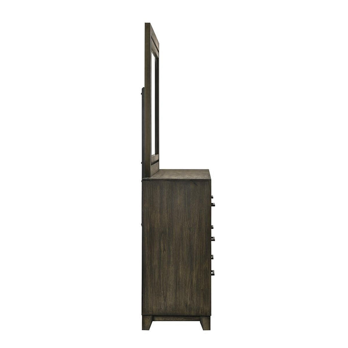 New Classic Furniture Ashland Mirror in Rustic Brown - Big's Furniture (NV) - Multi Location