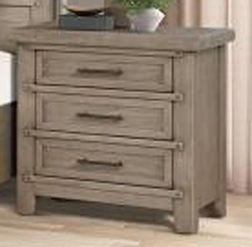 New Classic Furniture Fairfax 3 Drawer Nightstand in Driftwood - Big's Furniture (NV) - Multi Location