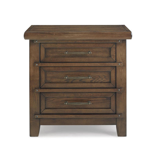 New Classic Furniture Fairfax 3 Drawer Nightstand in Medium Oak - Big's Furniture (NV) - Multi Location