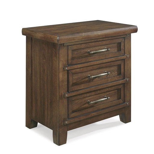 New Classic Furniture Fairfax 3 Drawer Nightstand in Medium Oak - Big's Furniture (NV) - Multi Location