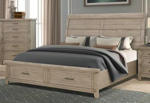 New Classic Furniture Fairfax California King Storage Bed in Driftwood - Big's Furniture (NV) - Multi Location