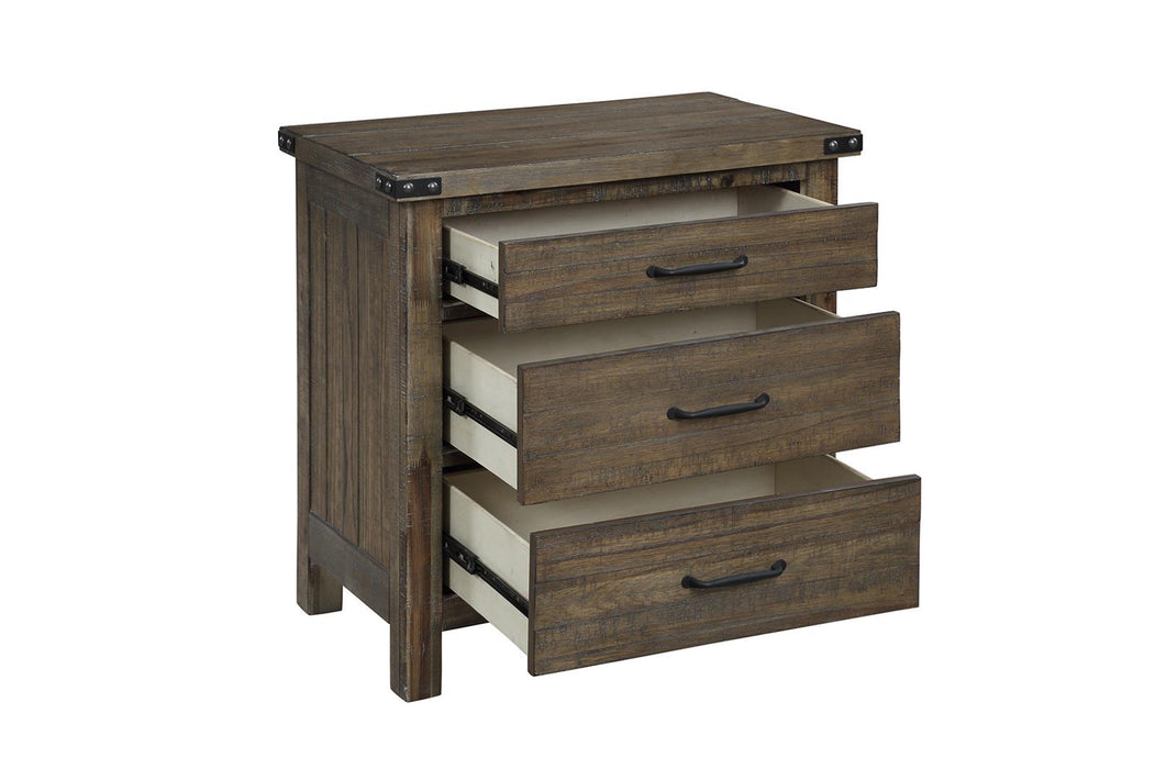 New Classic Furniture Galleon Nightstand in Weathered Walnut - Big's Furniture (NV) - Multi Location