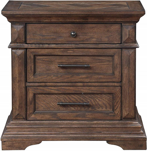 New Classic Furniture Mar Vista 3 Drawer Nightstand in Brushed Walnut - Big's Furniture (NV) - Multi Location