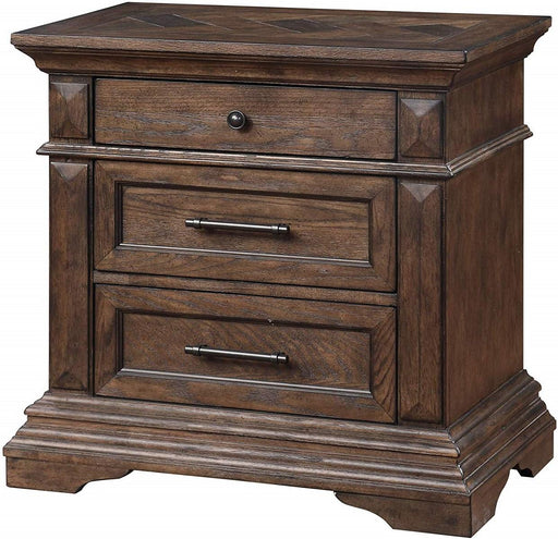 New Classic Furniture Mar Vista 3 Drawer Nightstand in Brushed Walnut - Big's Furniture (NV) - Multi Location