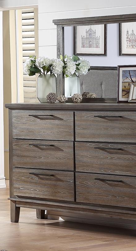 New Classic Furniture Cagney 6 Drawer Dresser in Vintage Gray - Big's Furniture (NV) - Multi Location