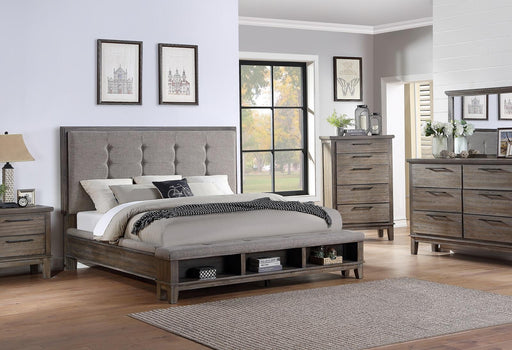 New Classic Furniture Cagney 2 Drawer Nightstand in Vintage Gray - Big's Furniture (NV) - Multi Location