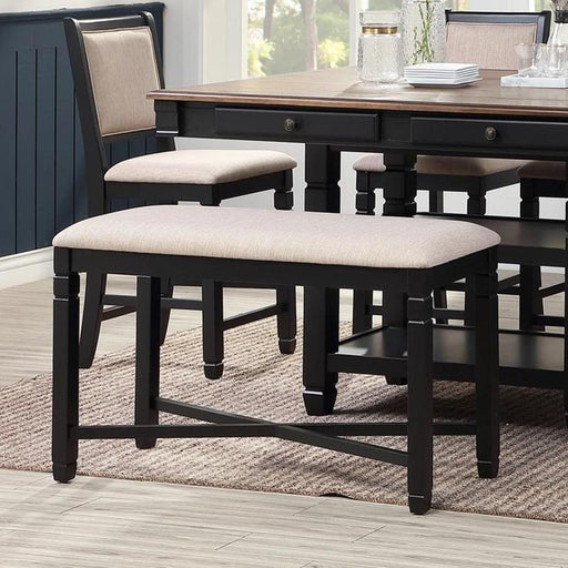 New Classic Furniture Prairie Point Counter Height Backless Bench in Black - Big's Furniture (NV) - Multi Location
