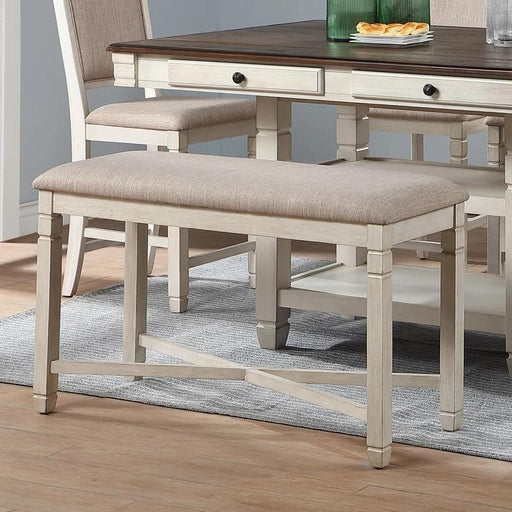 New Classic Furniture Prairie Point Counter Height Backless Bench in White - Big's Furniture (NV) - Multi Location