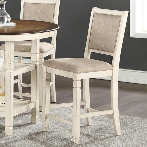 New Classic Furniture Prairie Point Counter Height Chair in White (Set of 2) - Big's Furniture (NV) - Multi Location
