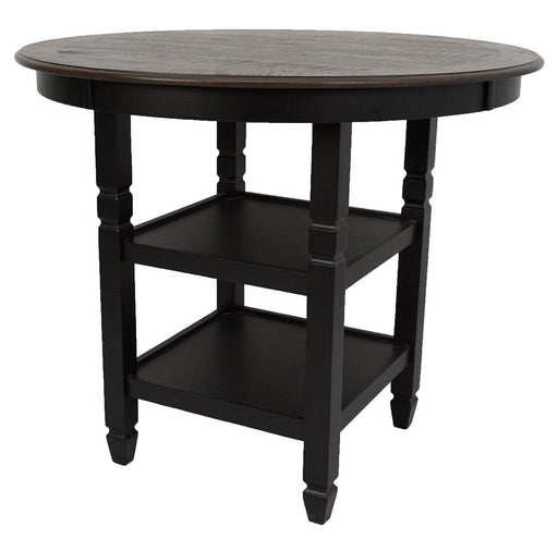 New Classic Furniture Prairie Point Round Counter Height Table in Black - Big's Furniture (NV) - Multi Location