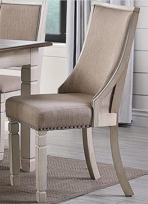 New Classic Furniture Prairie Point Upholstered Arm Chair in White (Set of 2) - Big's Furniture (NV) - Multi Location
