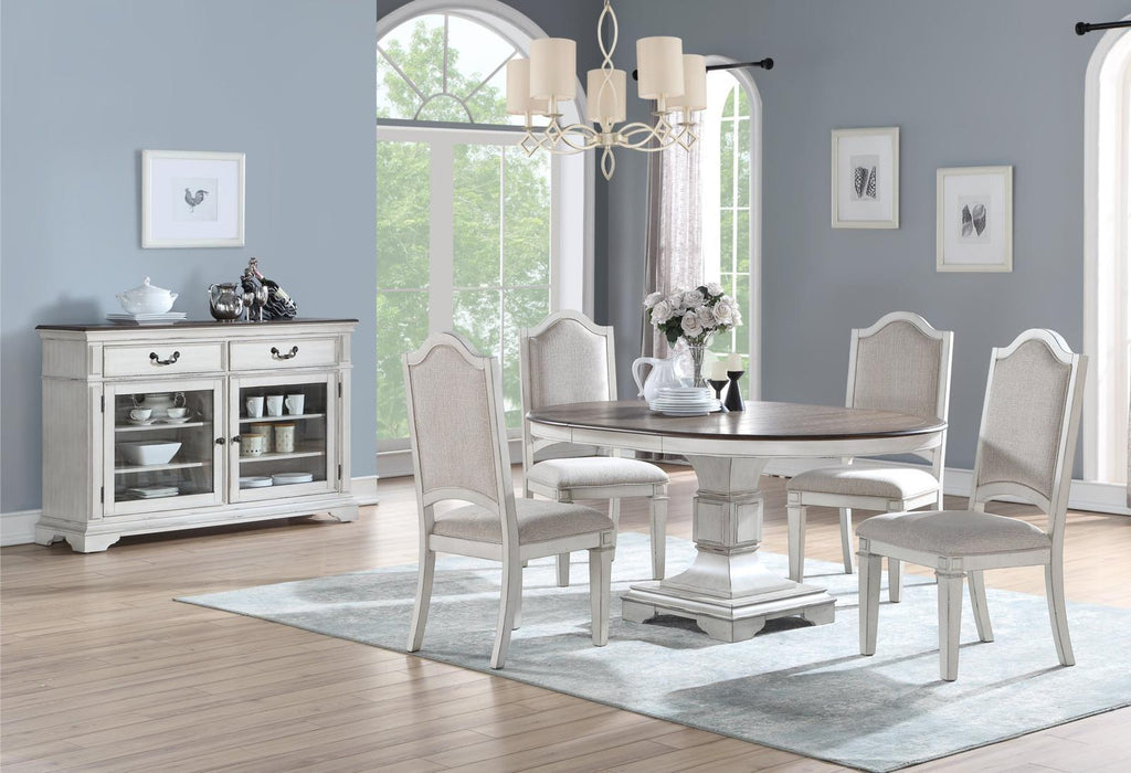 New Classic Furniture Anastasia Server in Antique Bisque - Big's Furniture (NV) - Multi Location