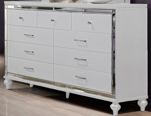 New Classic Furniture Valentino 9 Drawer Dresser in White - Big's Furniture (NV) - Multi Location