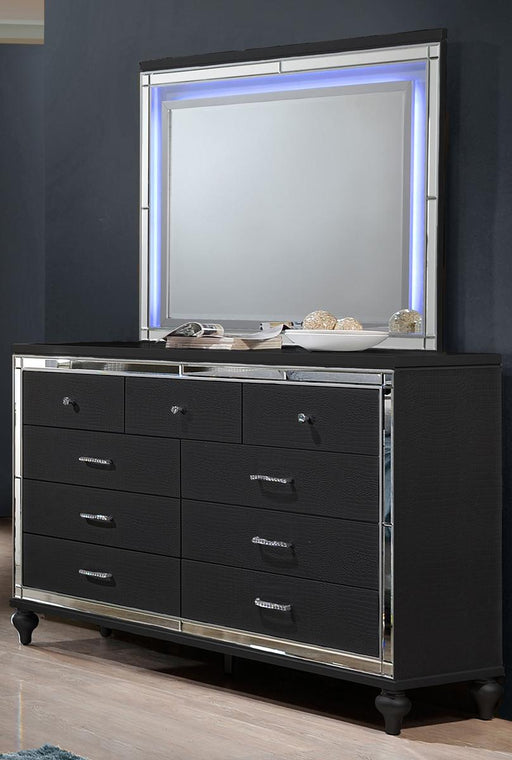 New Classic Furniture Valentino 9 Drawer Dresser in Black - Big's Furniture (NV) - Multi Location