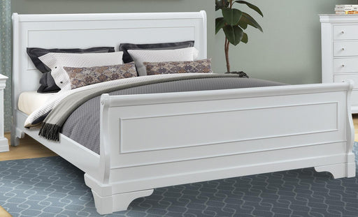 New Classic Furniture Versaille California King Sleigh Bed in White - Big's Furniture (NV) - Multi Location