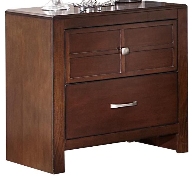 New Classic Kensington 2 Drawer Nightstand in Burnished Cherry - Big's Furniture (NV) - Multi Location