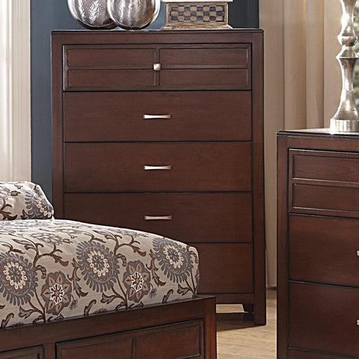New Classic Kensington 5 Drawer Chest in Burnished Cherry - Big's Furniture (NV) - Multi Location