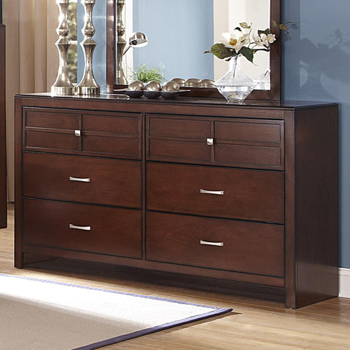 New Classic Kensington 6 Drawer Dresser in Burnished Cherry - Big's Furniture (NV) - Multi Location
