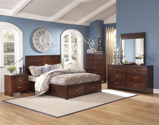 New Classic Kensington 2 Drawer Nightstand in Burnished Cherry - Big's Furniture (NV) - Multi Location
