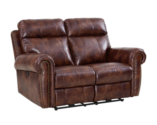 New Classic Roycroft Dual Recliner Loveseat in Pecan - Big's Furniture (NV) - Multi Location