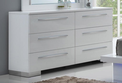 New Classic Sapphire 6 Drawer Dresser in White - Big's Furniture (NV) - Multi Location