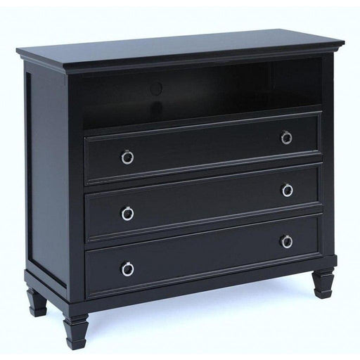 New Classic Tamarack 3-Drawer Media Chest in Black - Big's Furniture (NV) - Multi Location
